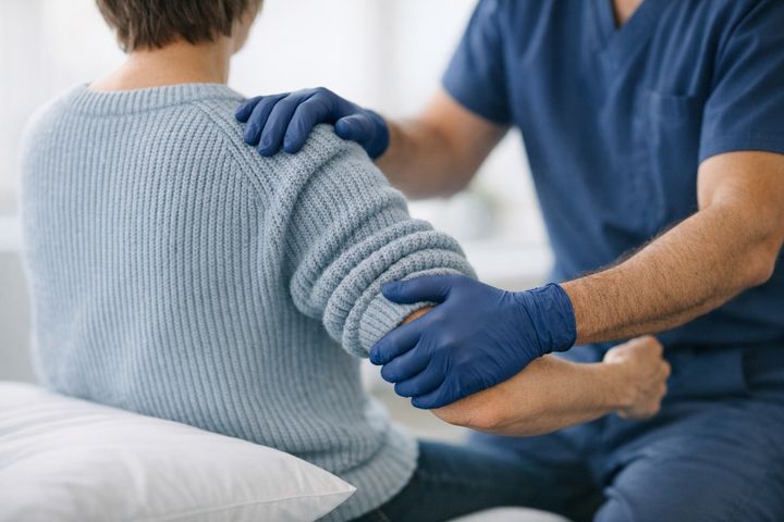 Shoulder joint injection and suprascapular nerve rhizotomy for chronic shoulder pain